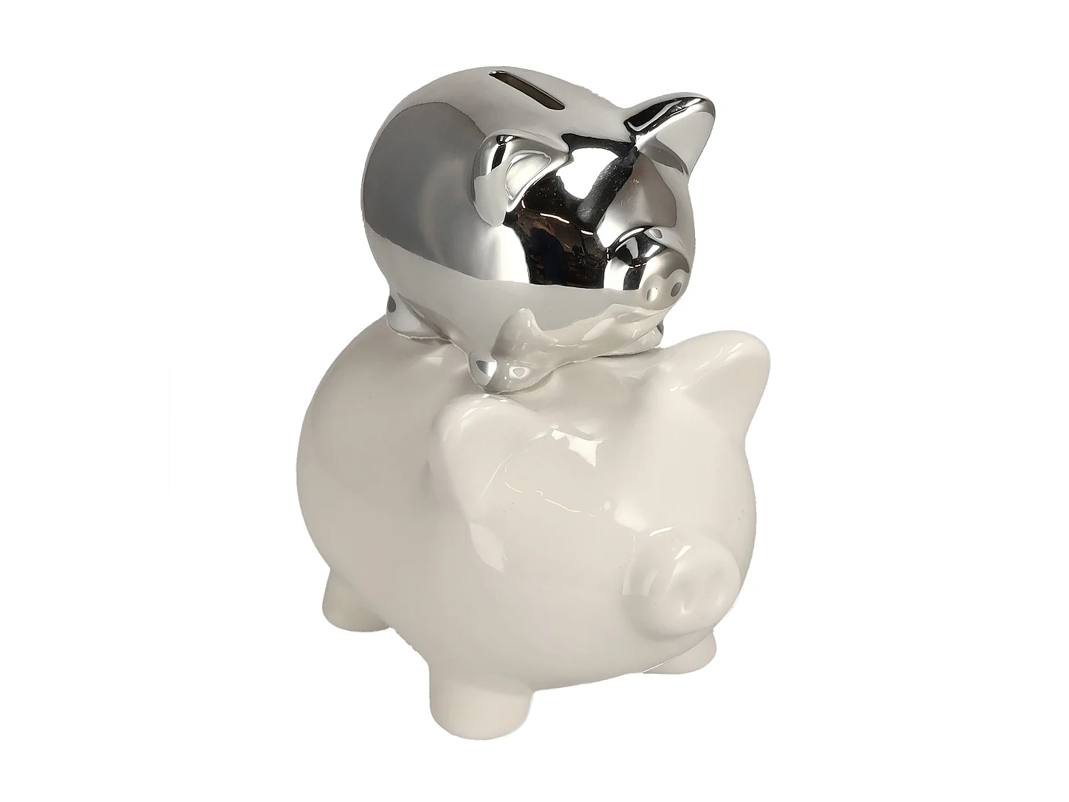 Tirelire Theirmoney Argent Moyen 18.5 x 12 x 17