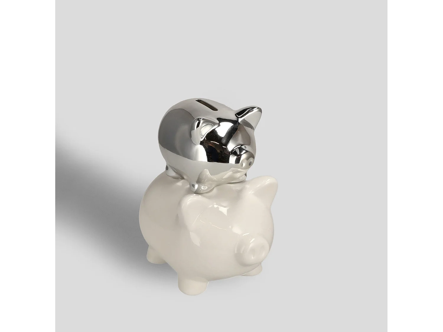 Tirelire Theirmoney Argent Moyen 18.5 x 12 x 17