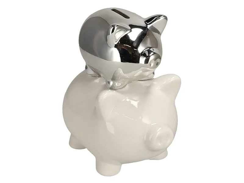 Tirelire Theirmoney Argent Moyen 18.5 x 12 x 17