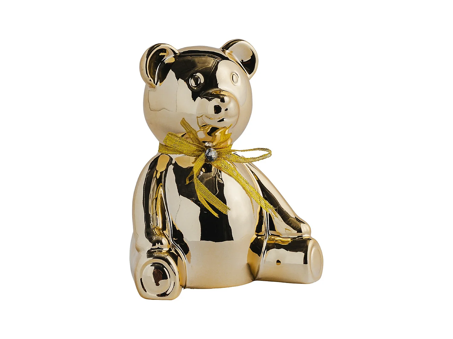 Tirelire Glambear Or Moyen 18 x 16 x 12