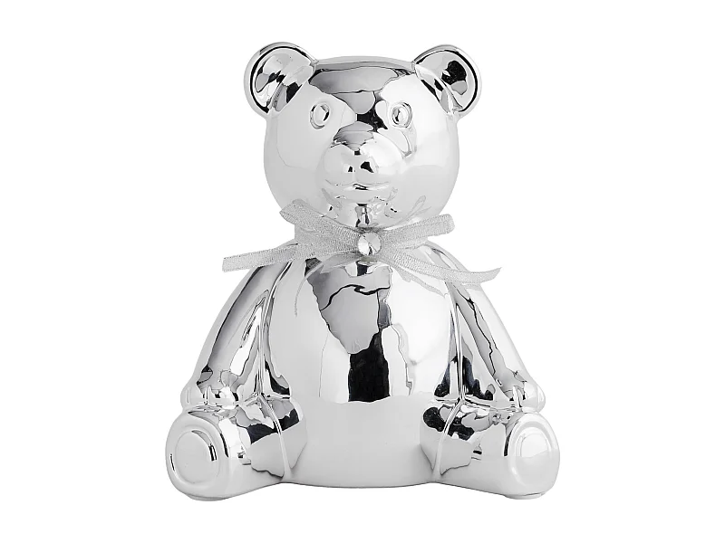 Spardose Glambear Mittelsilber 16x16x12