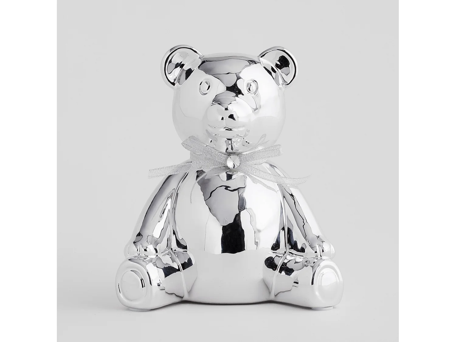 Spardose Glambear Mittelsilber 16x16x12