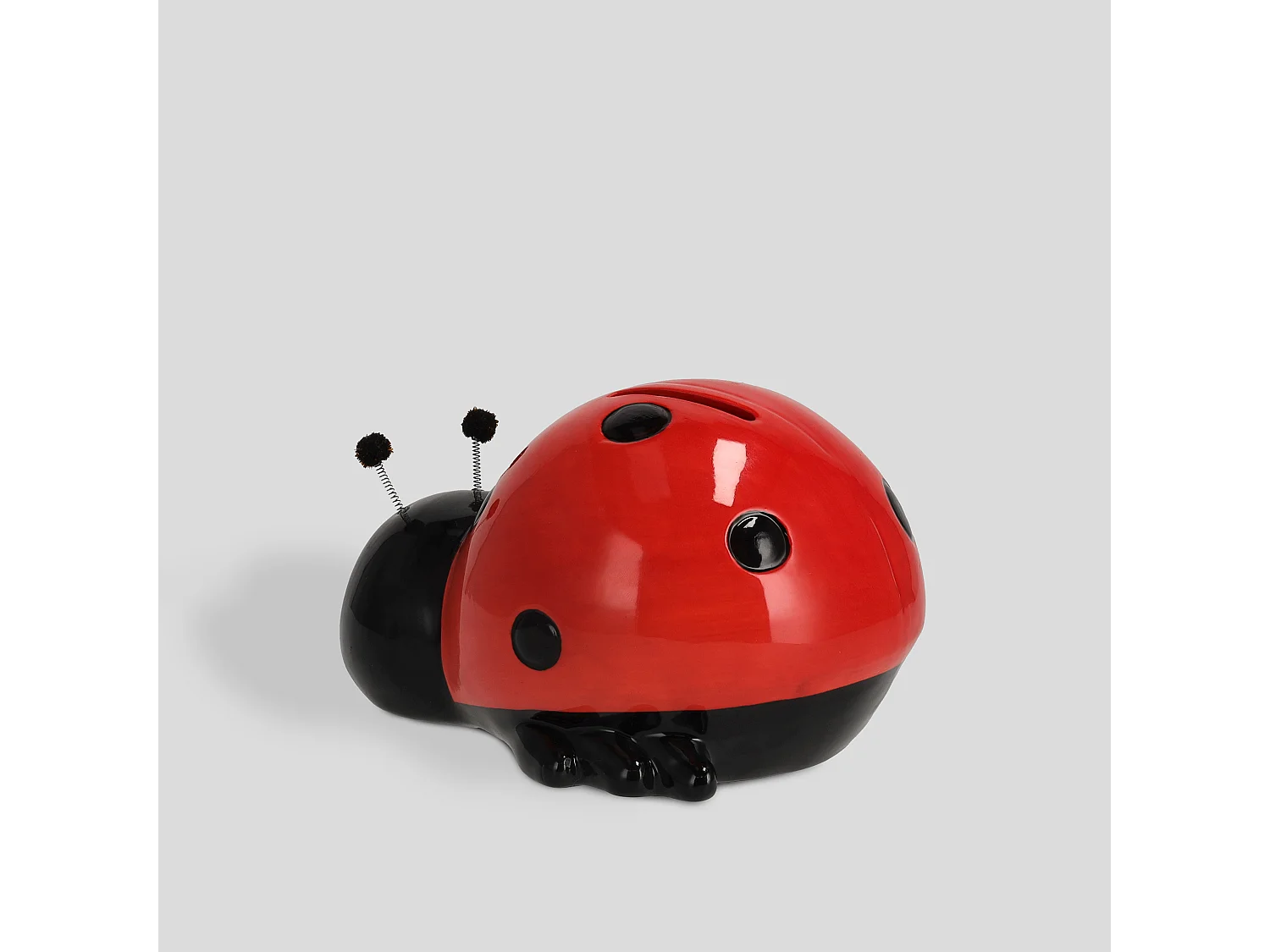 Tirelire Ladybug Rouge Moyen 9 x 12 x 15