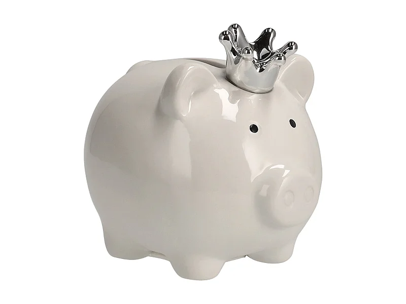 Spardose Glampigi mittelweiß 12 x 10 x 11.5