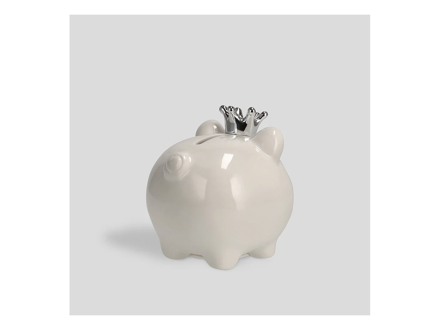 Spardose Glampigi mittelweiß 12 x 10 x 11.5