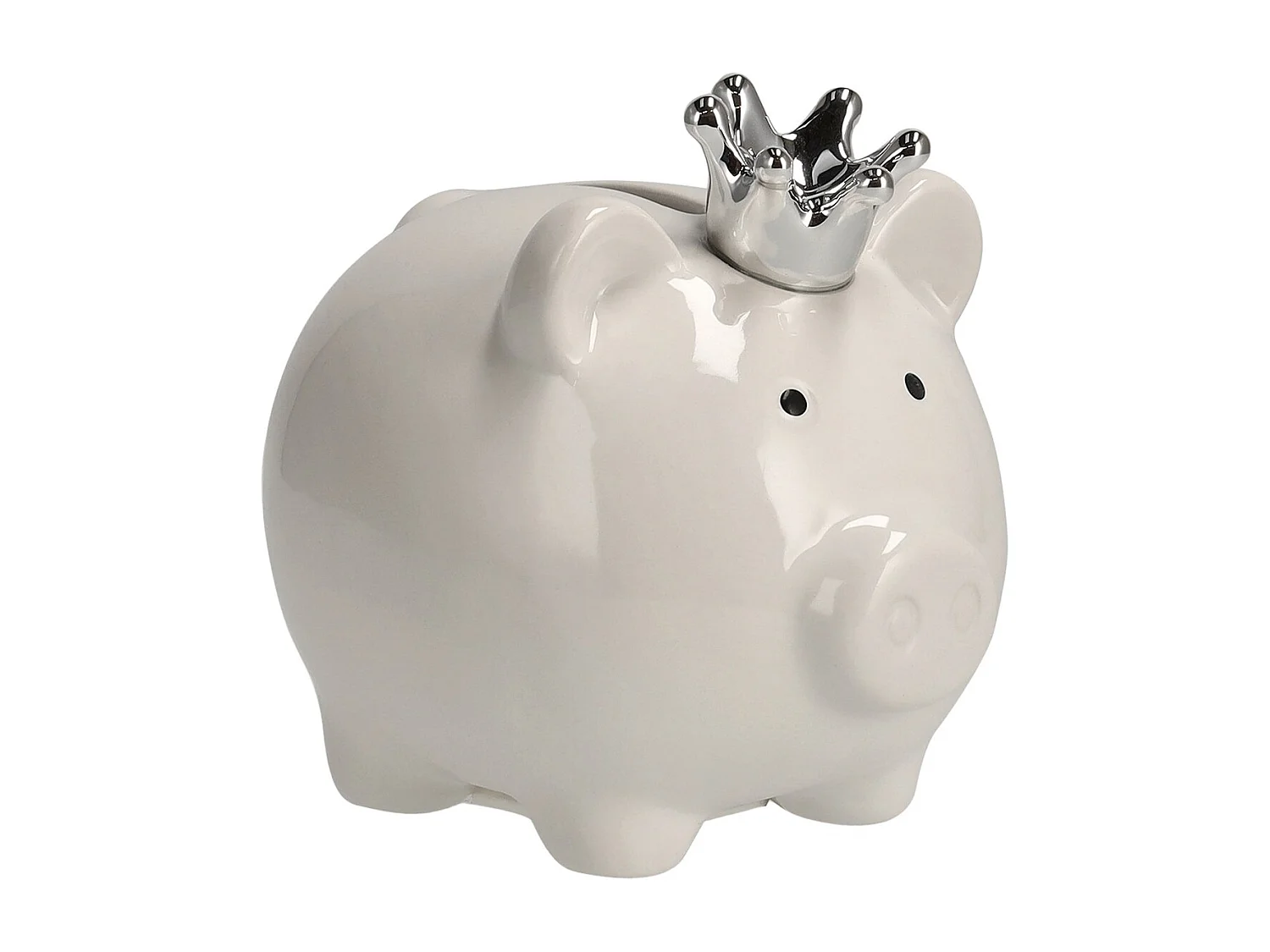 Tirelire Glampigi blanc moyen 12 x 10 x 11.5