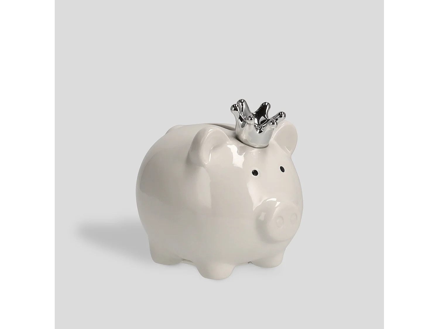 Tirelire Glampigi blanc moyen 12 x 10 x 11.5