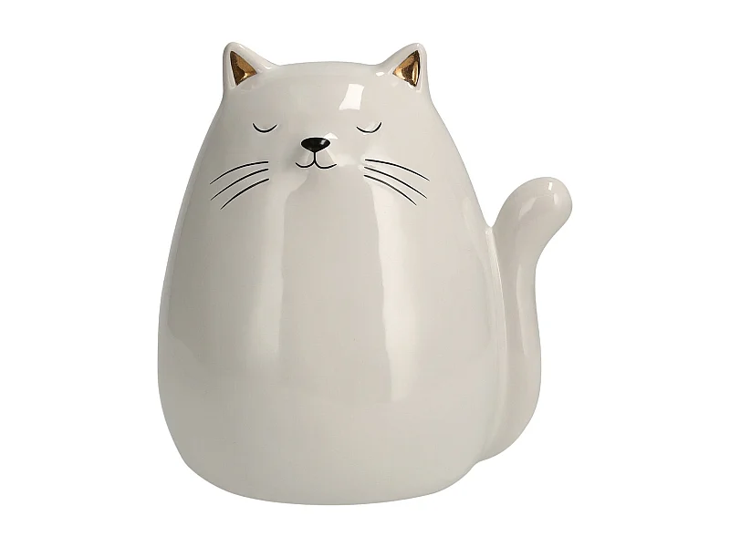 Spardose Minimik Helles Weiß 16 x 12 x 14.5