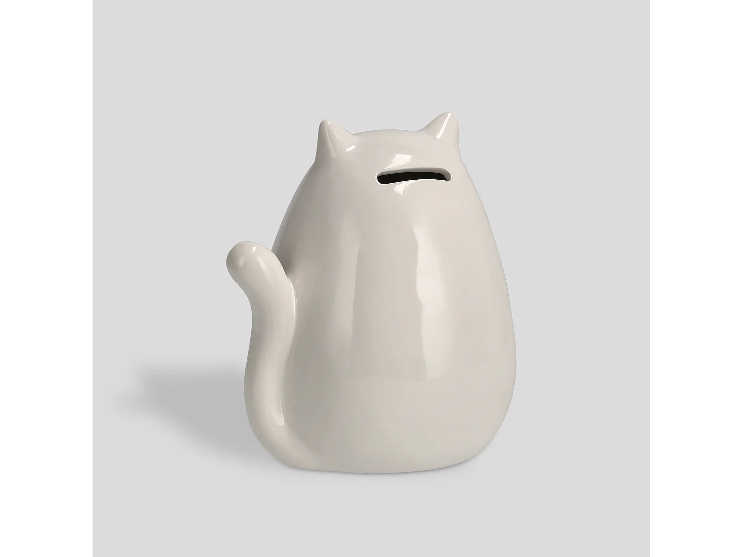 Spardose Minimik Helles Weiß 16 x 12 x 14.5