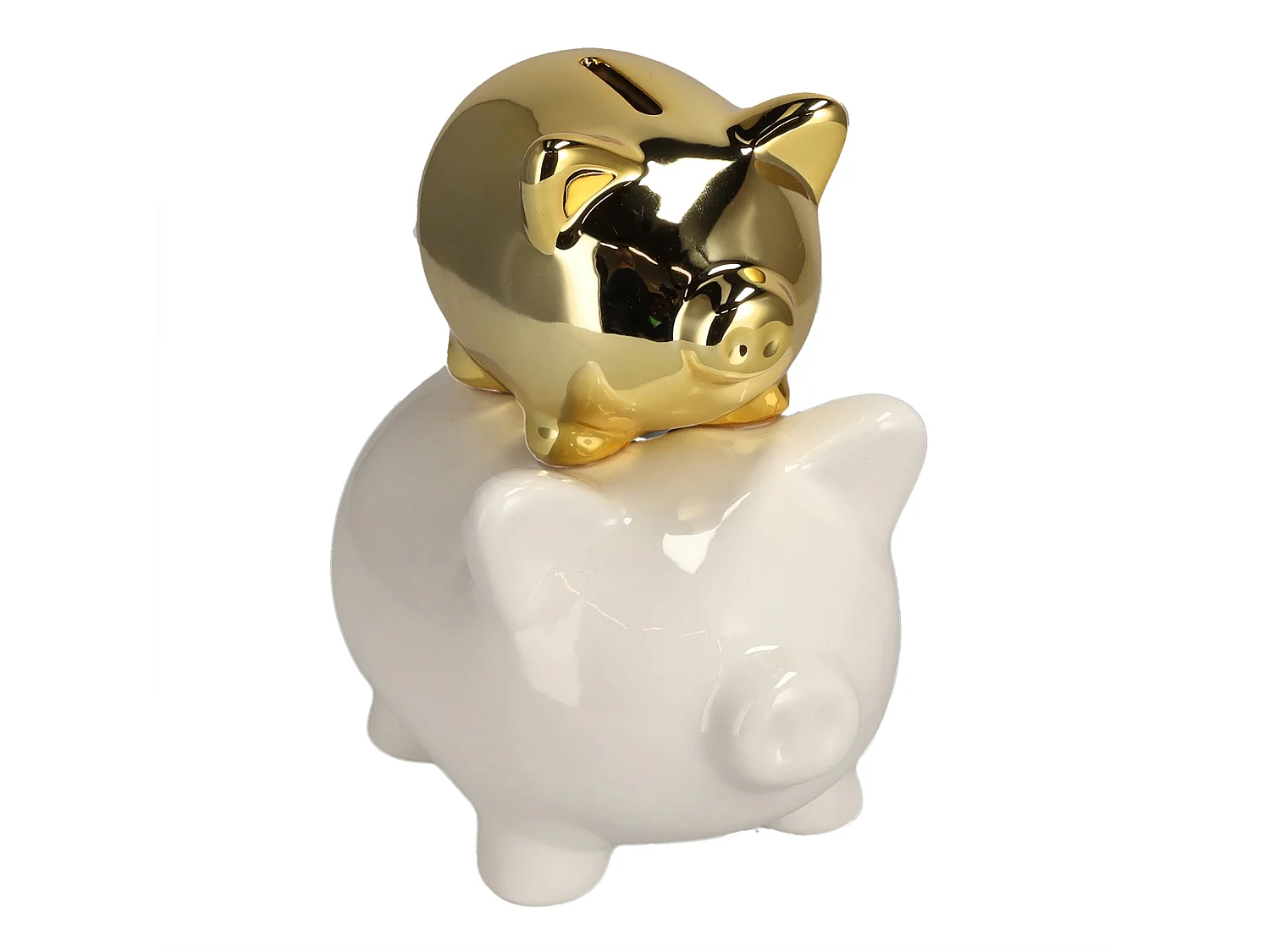 Tirelire Theirmoney or moyen 18.5 x 12 x 17