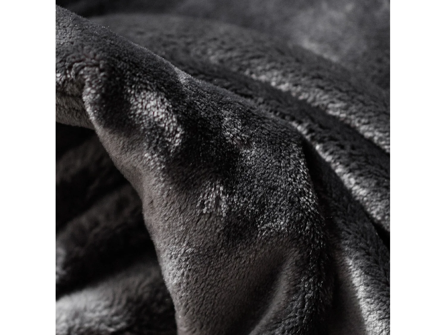 Decke Floss Dunkelgrau 200x220