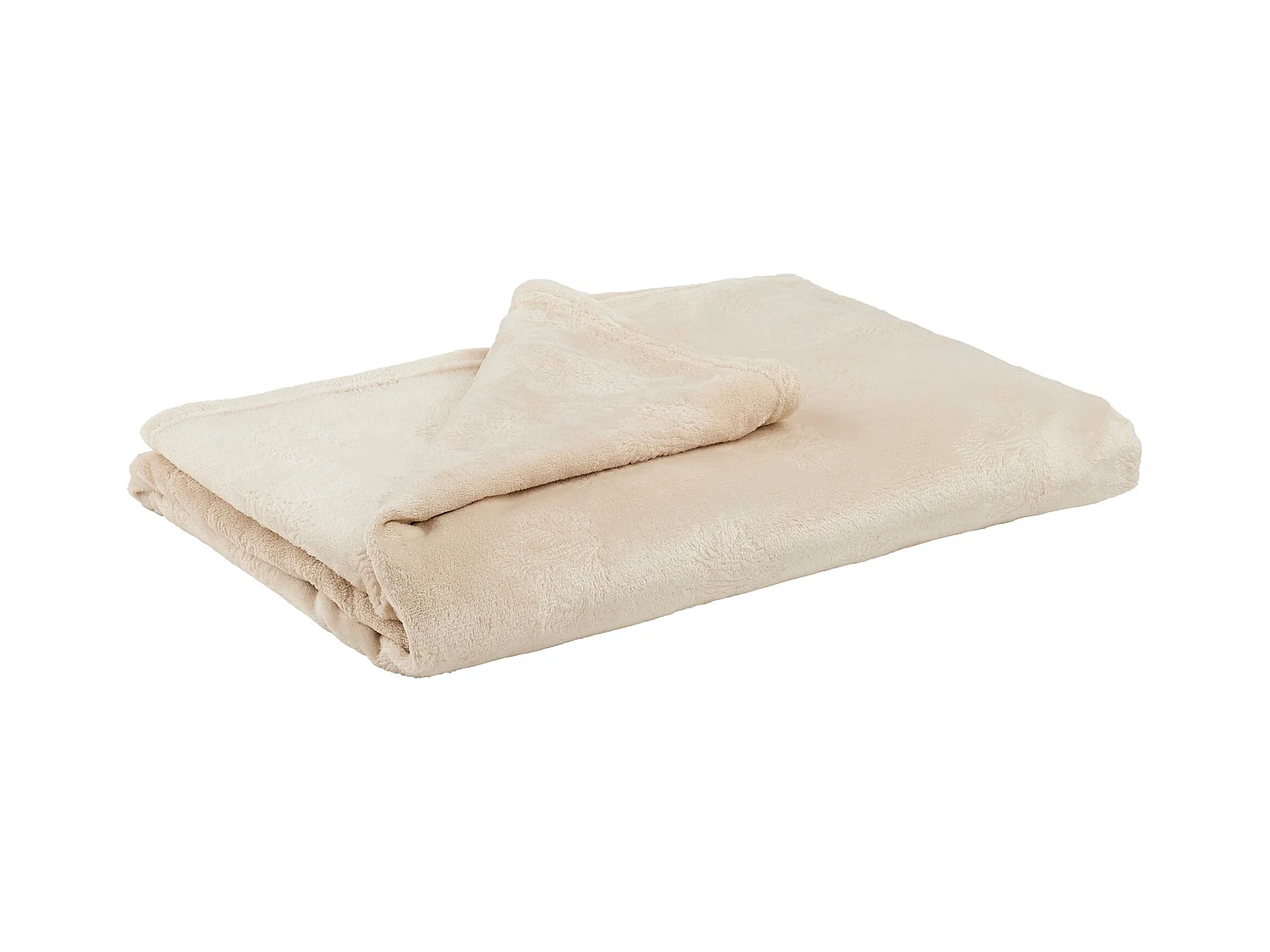 Couverture Unie Coralis Beige Moyen Microfibre 150x200