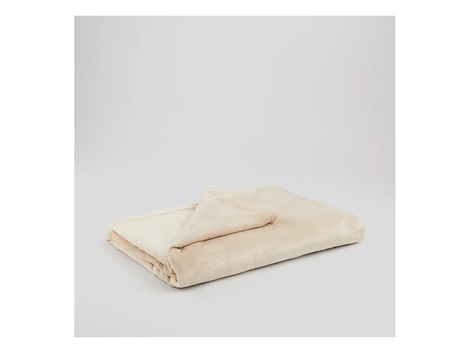 Couverture Unie Coralis Beige Moyen Microfibre 150x200