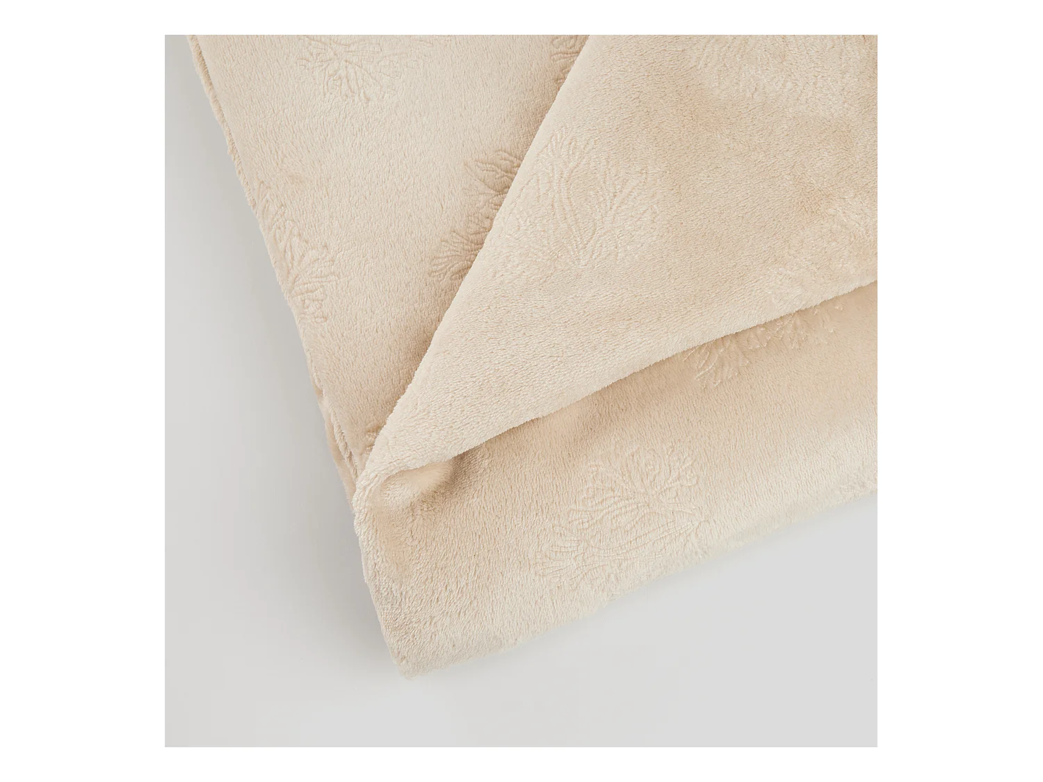Couverture Unie Coralis Beige Moyen Microfibre 150x200