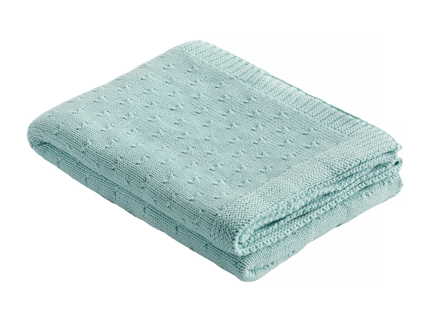 Couverture en Coton 100% Turquoise 75x100 - Simico