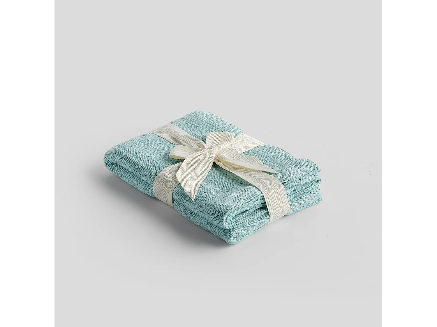 Couverture en Coton 100% Turquoise 75x100 - Simico