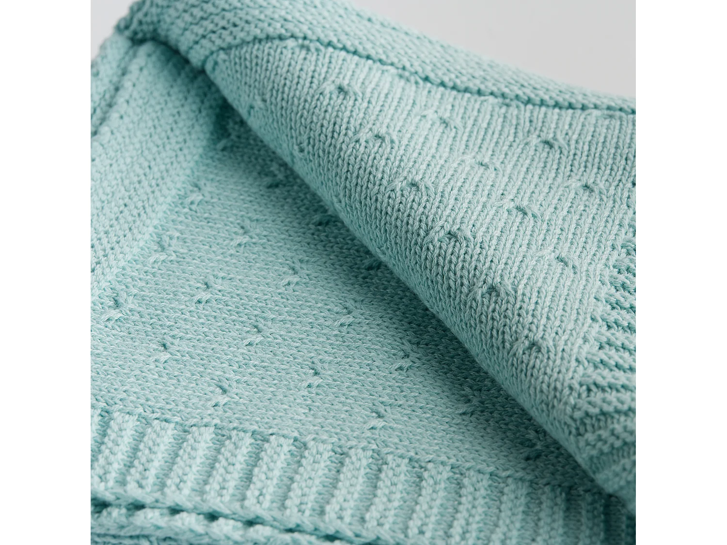Couverture en Coton 100% Turquoise 75x100 - Simico