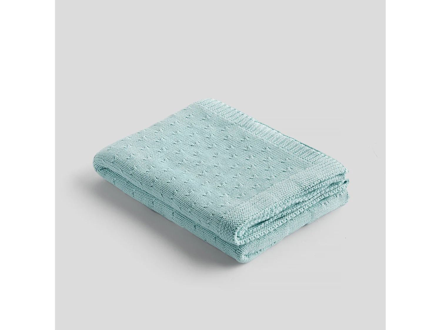 Couverture en Coton 100% Turquoise 75x100 - Simico