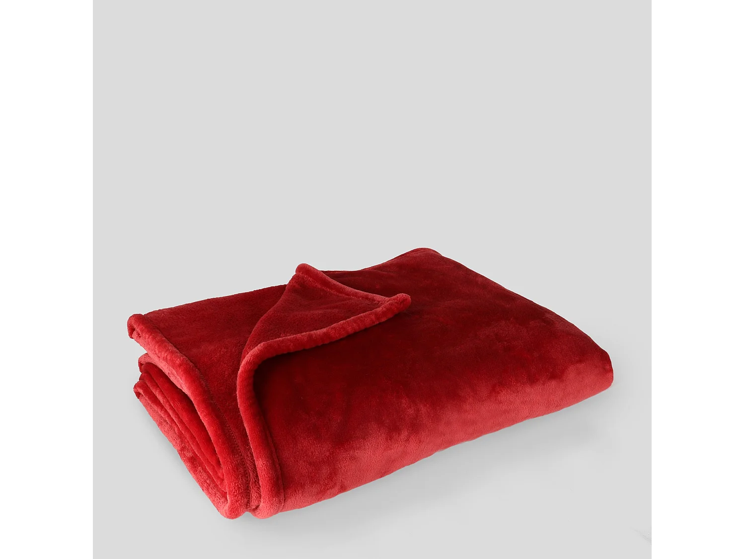 Decke Floss mittelrot 150 x 200