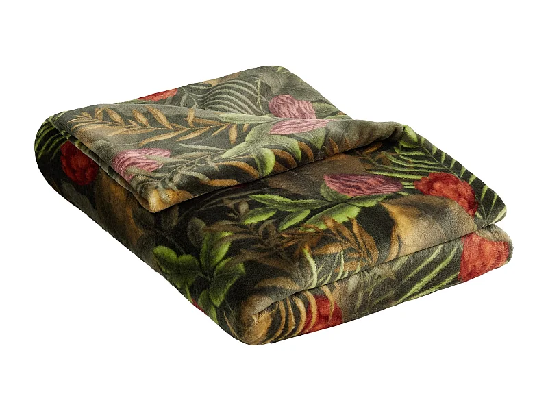 Decke Tropini dunkelgrün 150 x 200