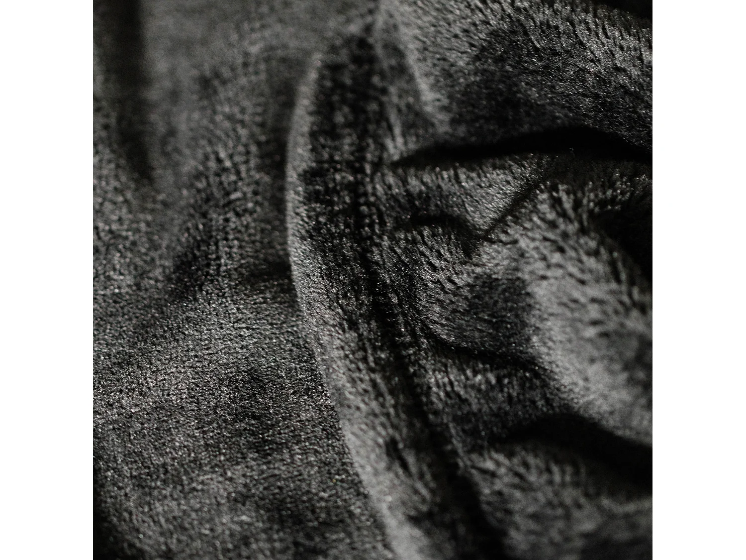 Decke Floss mittelschwarz 200 x 220