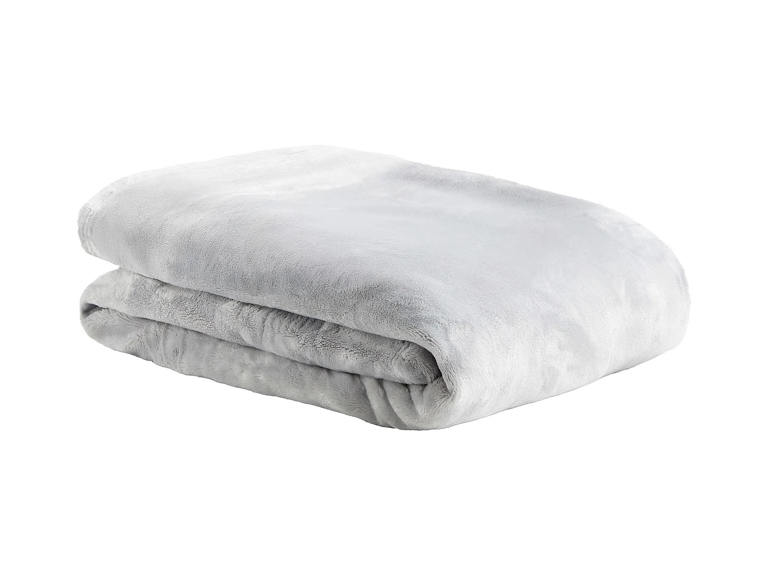 Decke Floss mittelgrau 150 x 200