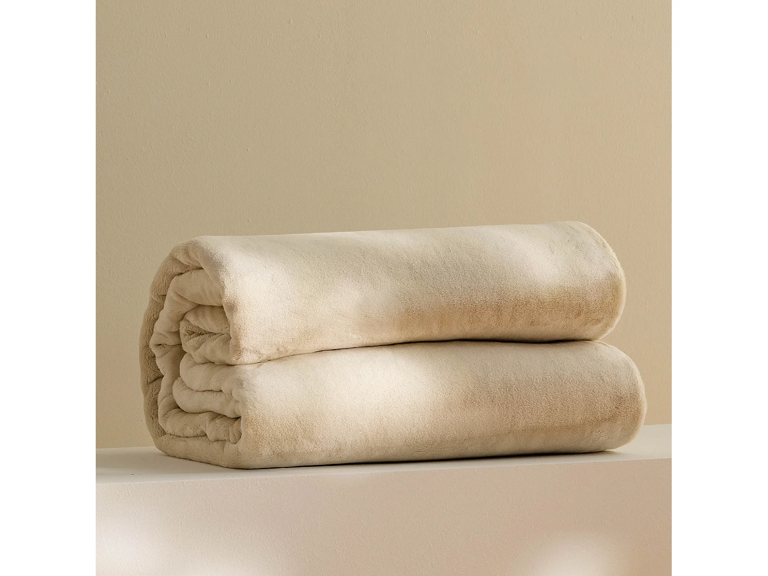 Decke Floss Hellbeige 150x200cm