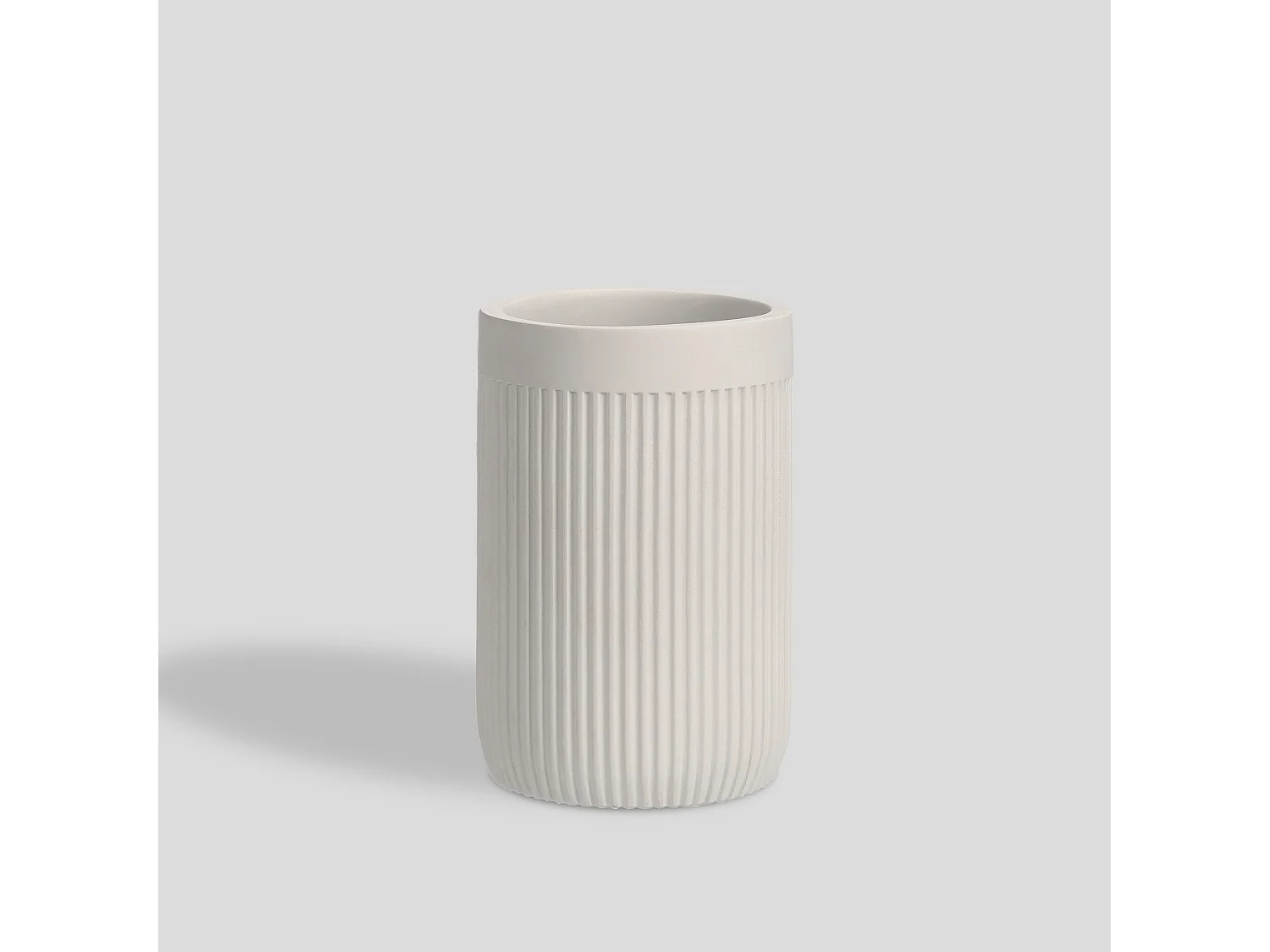 Zahnputzbecher Maya mittelweiß 10.7 x 7