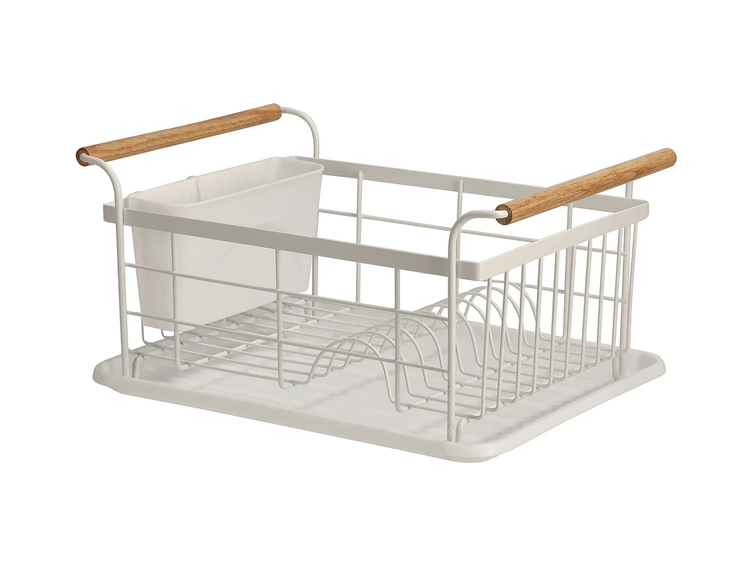 Égouttoir À Vaisselle Kamina Blanc Brillant 20x28x36.5