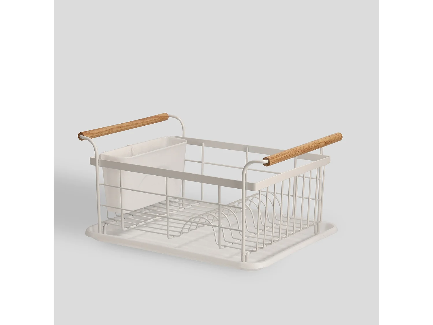 Égouttoir À Vaisselle Kamina Blanc Brillant 20x28x36.5