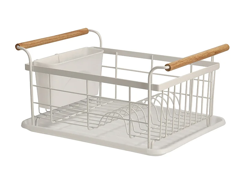 Abtropfgestell Kamina Helles Weiß 20 x 28 x 36.5