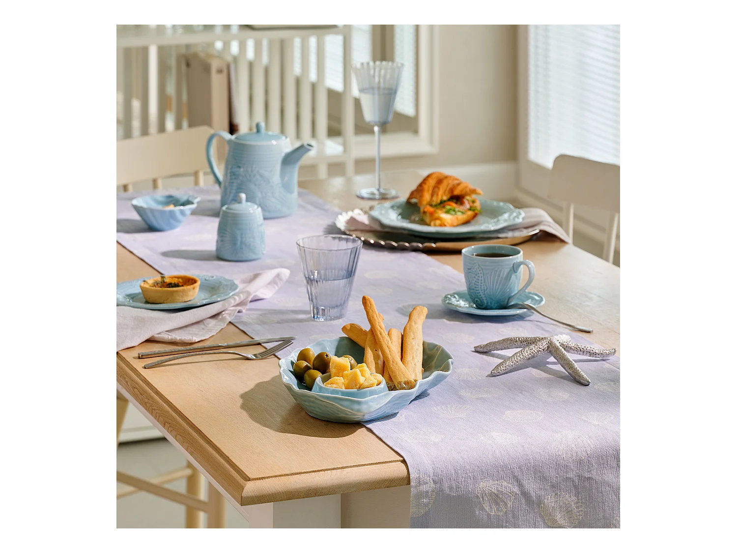 Becher Aquarelle hellblau 9.9 x 9 x 13