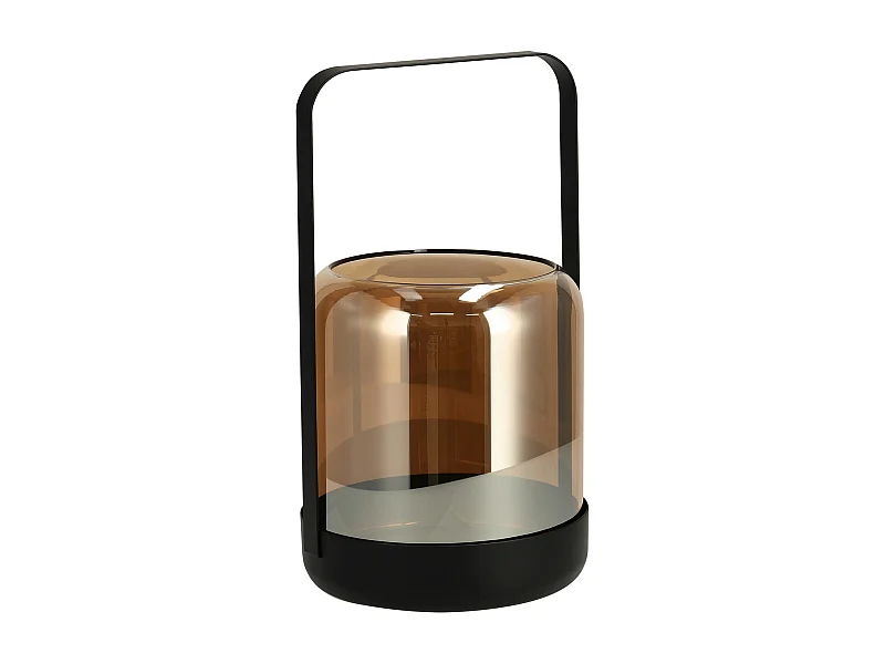 Laterne Ambrezo Mittelschwarz 29 x 16.5 x 16.5