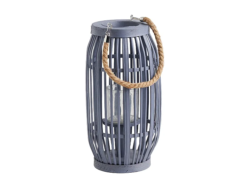 Laterne Mindoradosea mittelblau 35.5 x 18