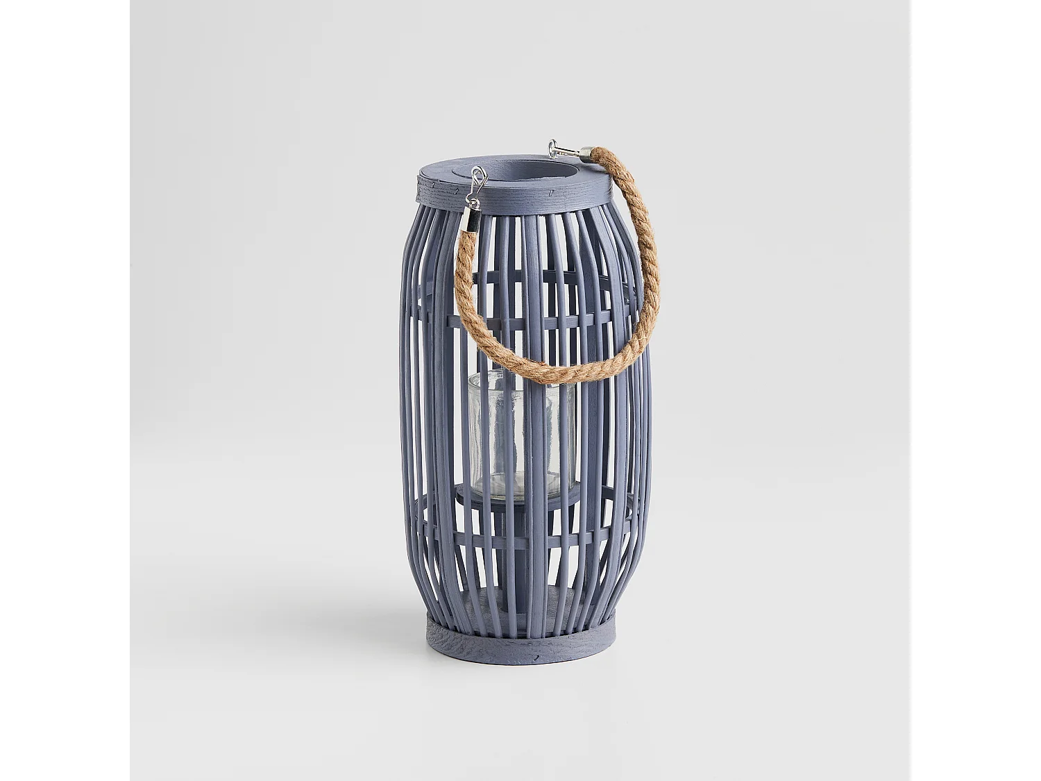 Laterne Mindoradosea mittelblau 35.5 x 18