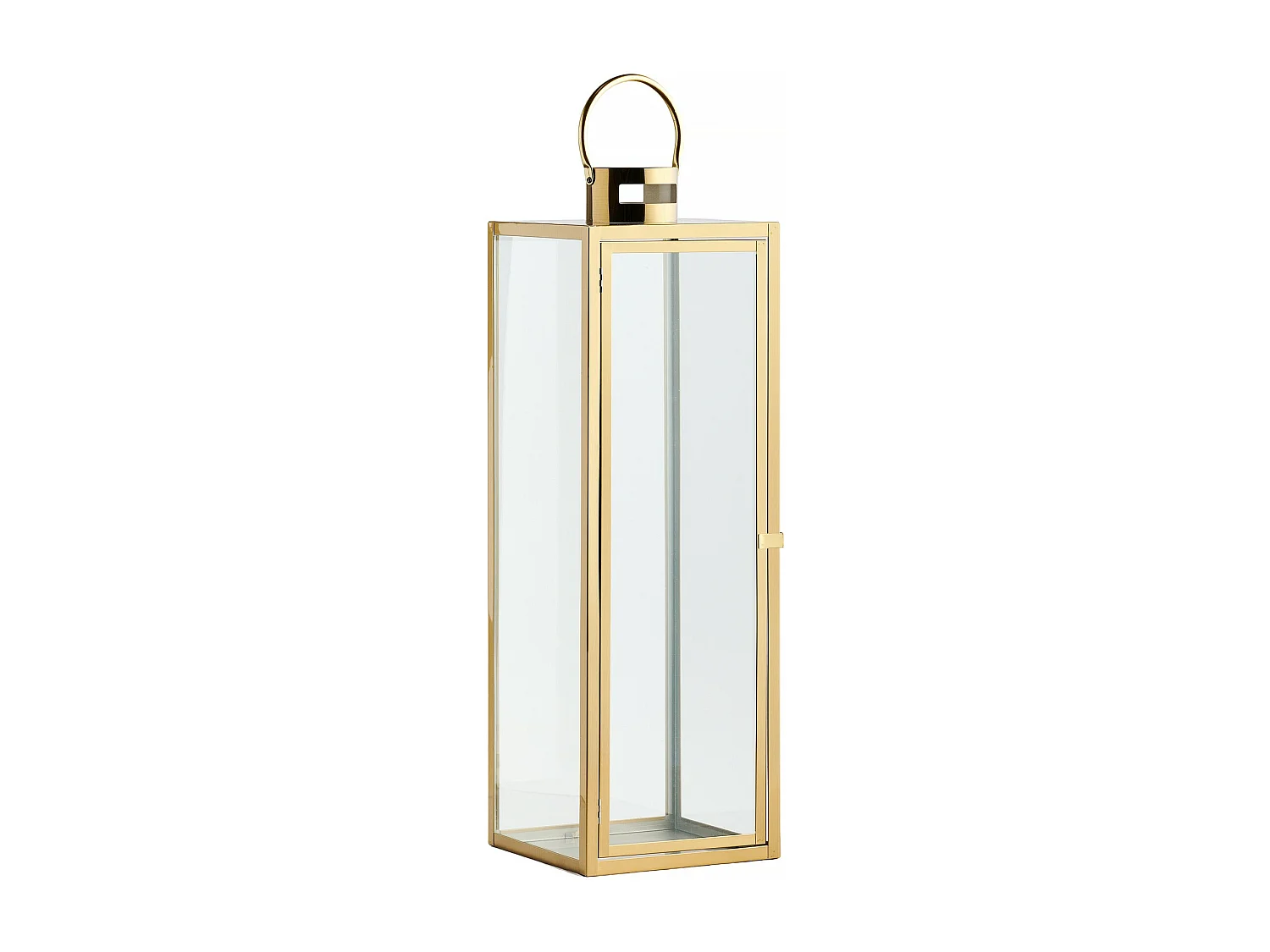 Laterne Ivory mittleres Gold 70 x 22 x 22