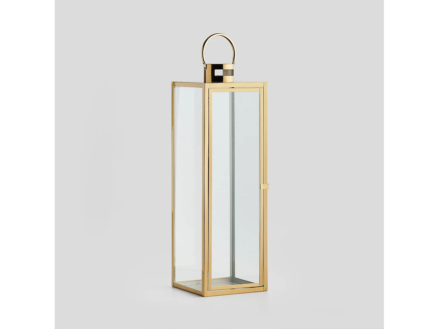 Laterne Ivory mittleres Gold 70 x 22 x 22