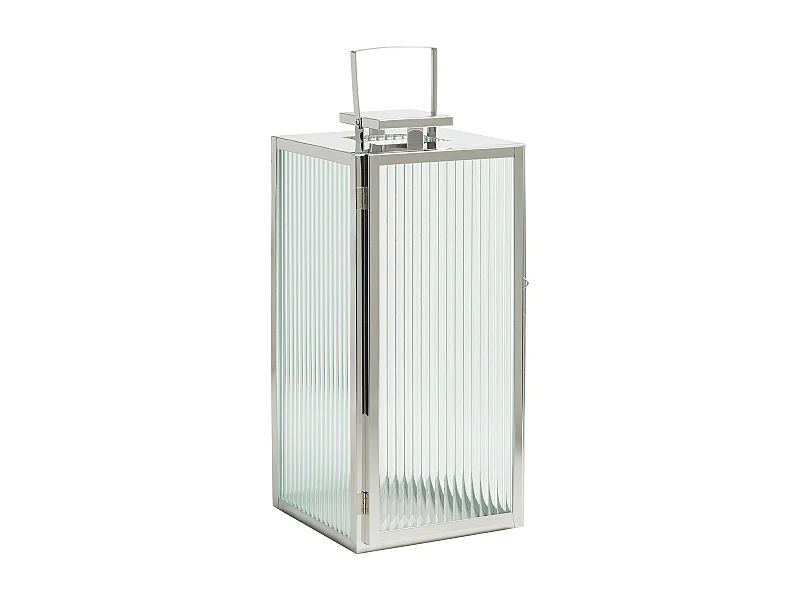 Laterne Rifletto: Eleganter Metalllöwe mit Glasdetails