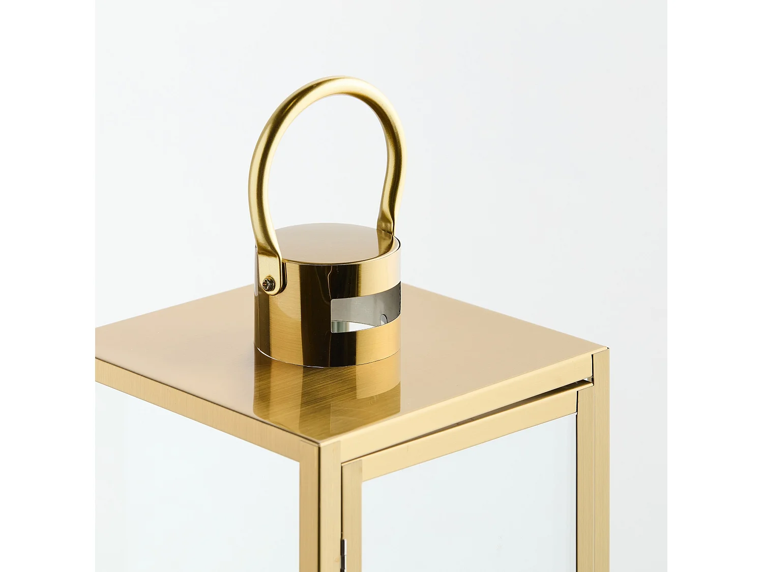 Laterne Ivory Mittleres Gold 50x18x18