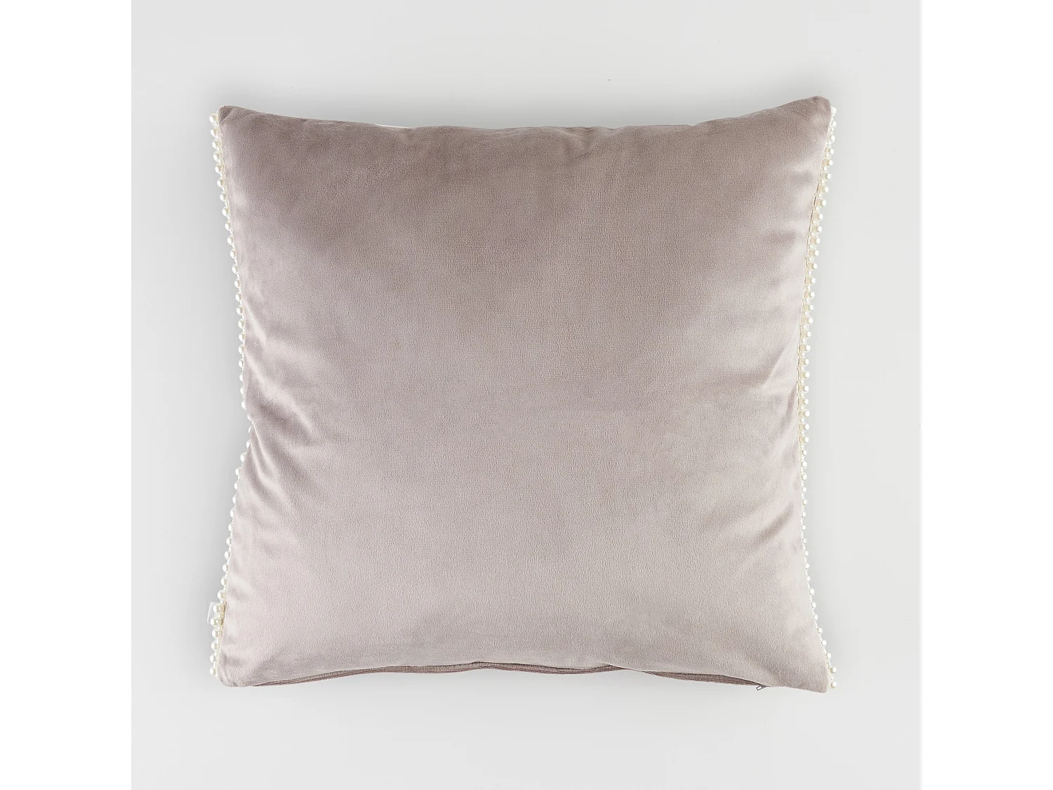 Kissenbezug Aus Samt Patronis Mittelgrau 45 x 45
