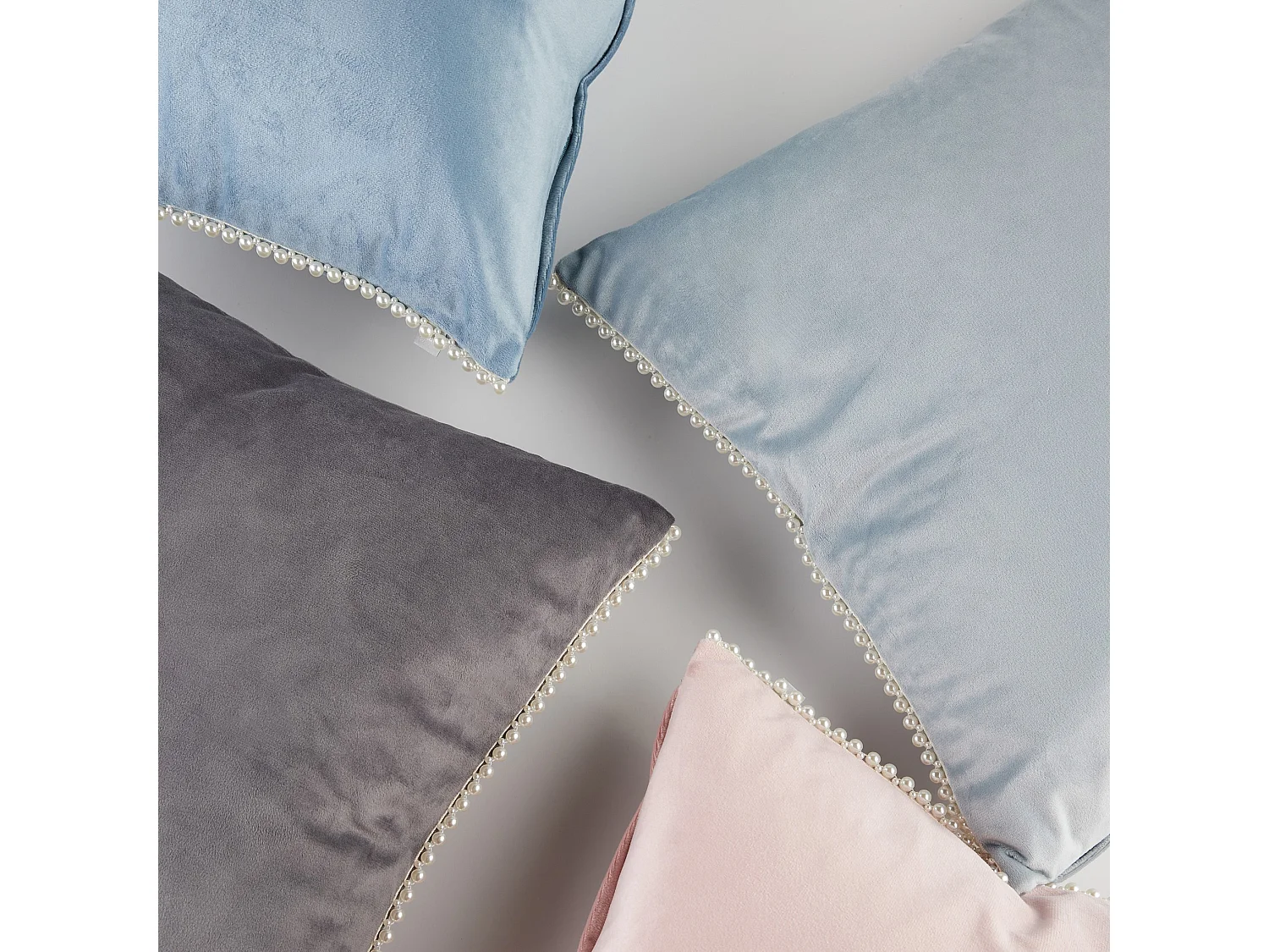 Kissenbezug Aus Samt Patronis Dunkelblau 45 x 45