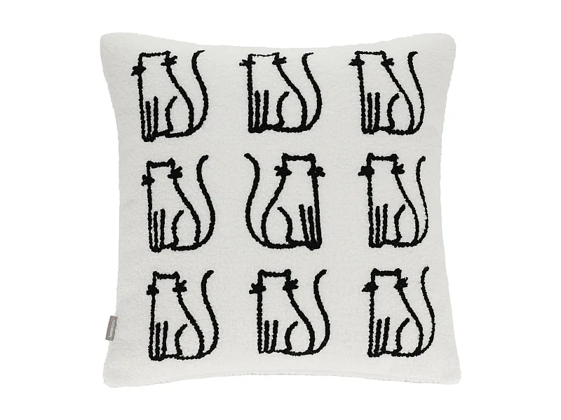 Kissenbezug Katzo mittelweiß 45x45