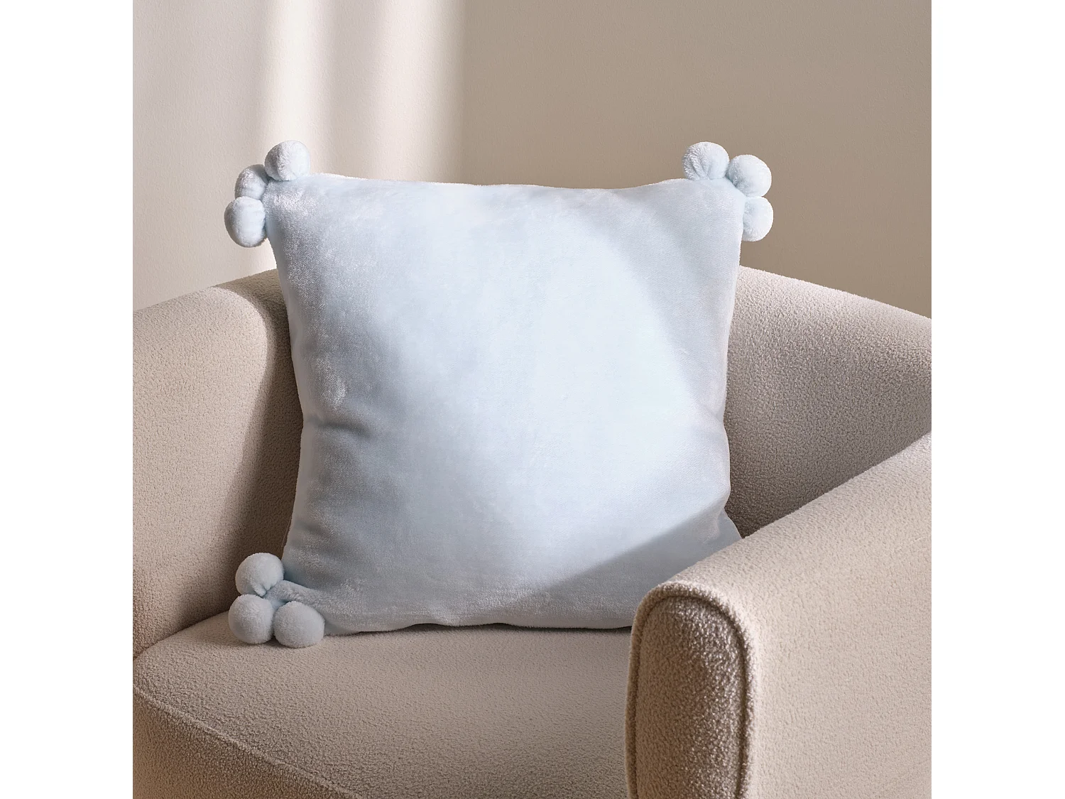 Kissenbezug Cabo hellblau 45 x 45