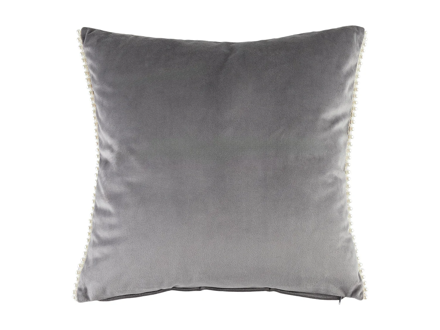 Kissenbezug Aus Samt Patronis dunkelgrau 45 x 45