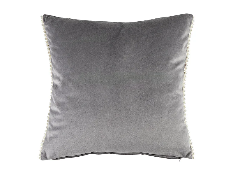 Kissenbezug Aus Samt Patronis dunkelgrau 45 x 45