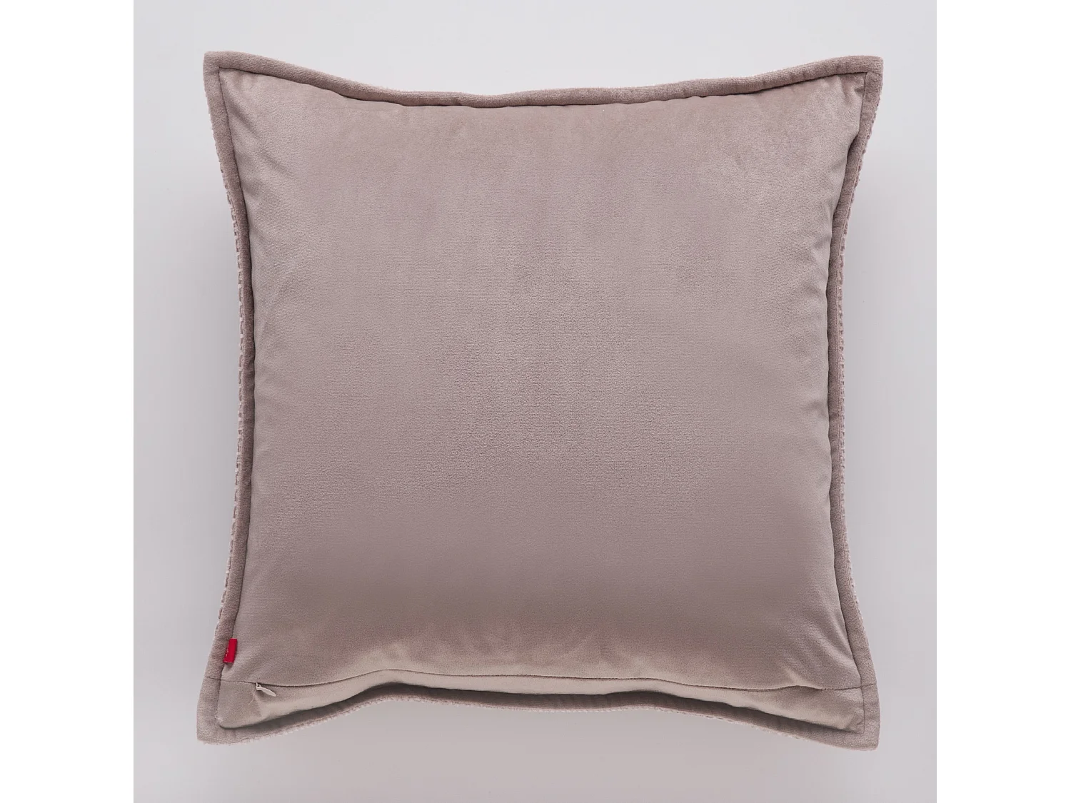 Housse De Coussin En Velours Leila Beige Moyen 45x45