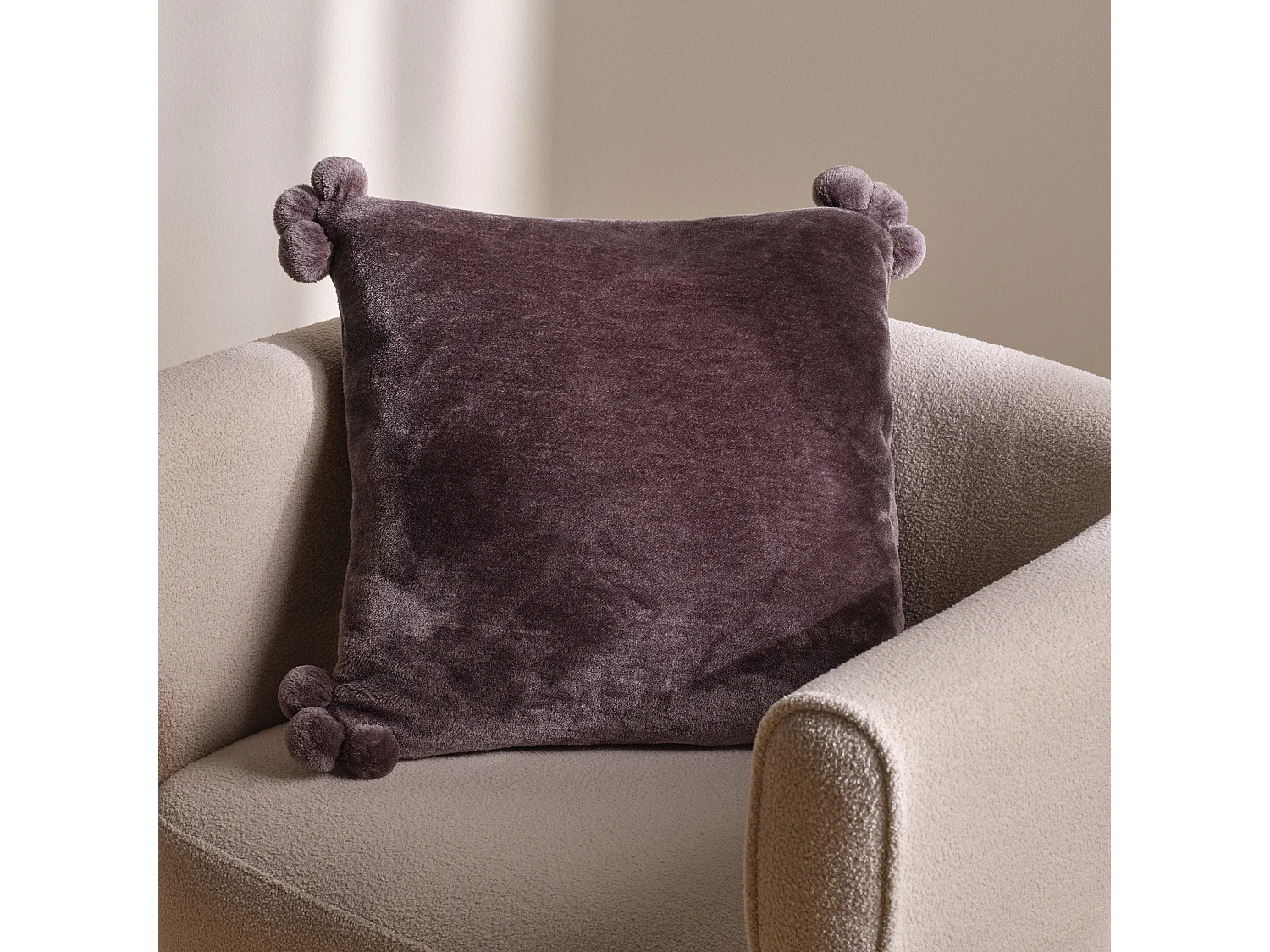 Kissenbezug Cabo Dunkelgrau 45x45 cm