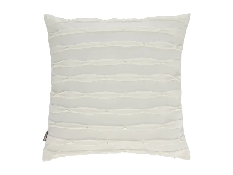 Kissenbezug Perline mittelweiß 45 x 45