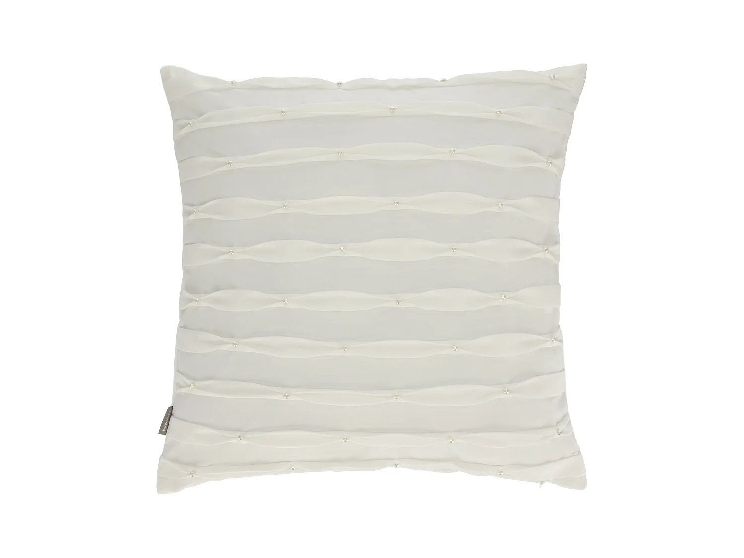 Kissenbezug Perline mittelweiß 45 x 45