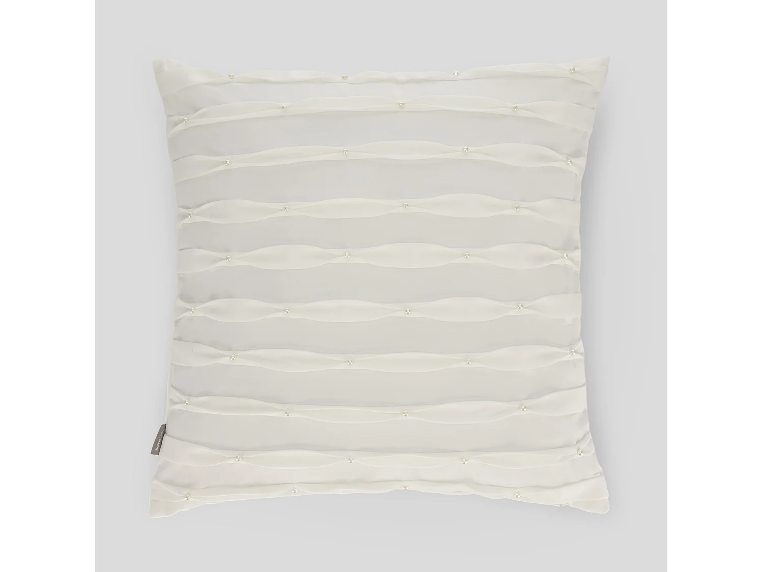 Kissenbezug Perline mittelweiß 45 x 45